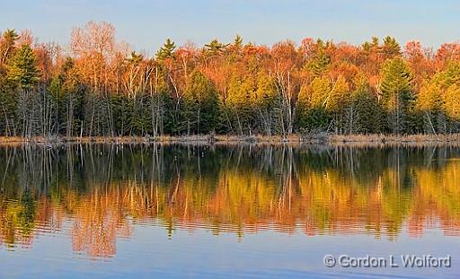 Lake Reflection At Sunrise_01220.jpg - Photographed near Chaffeys Locks, Ontario, Canada.